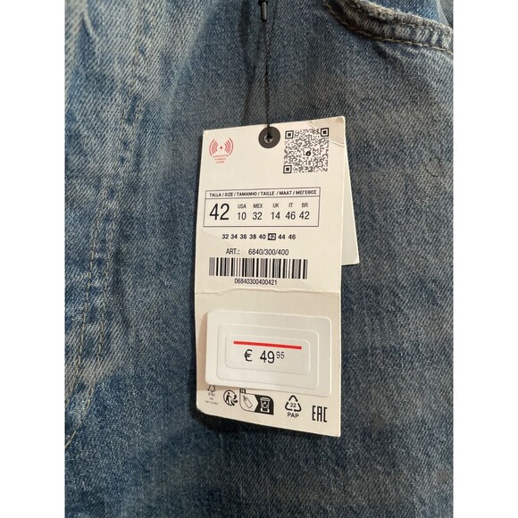 Zara Women's Gray Flare & Wide Leg Jeans - Picture 5 of 9